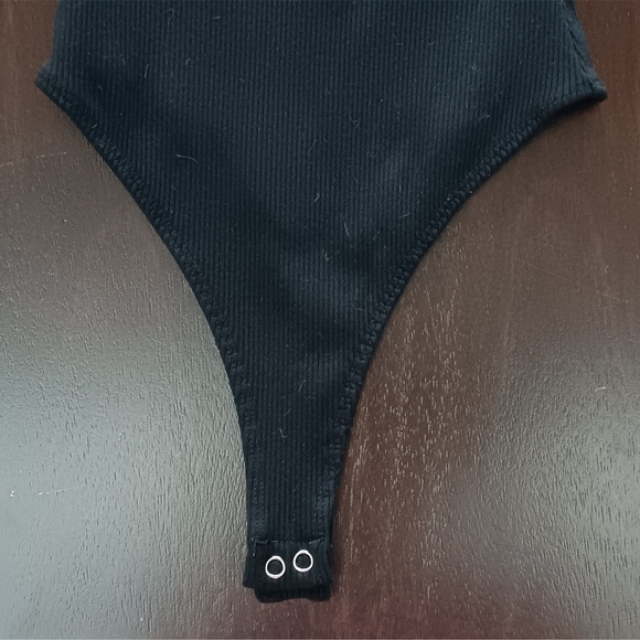 Naked Wardrobe Snatched So Good Tank Top Round Neck Tong Bodysuit Black M - Picture 7 of 12